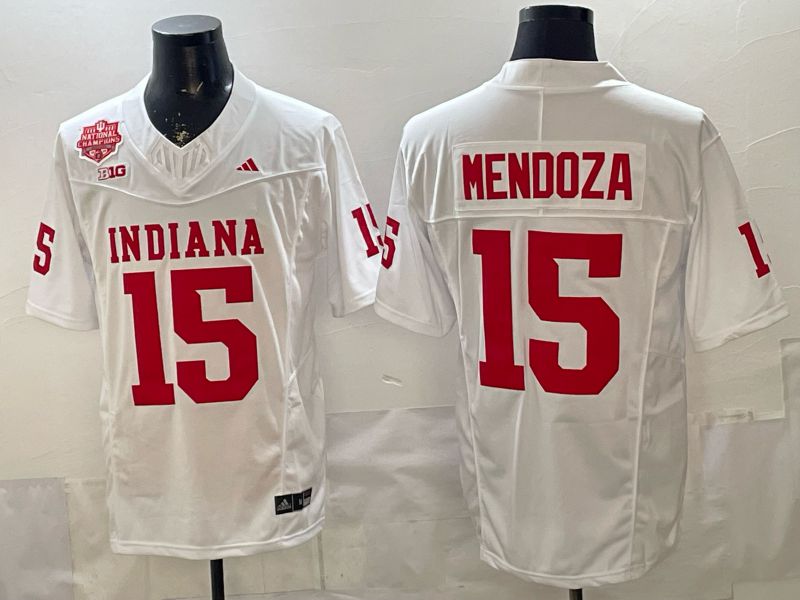 Men 2026 Ohio State Buckeyes #15 Mendoza White Limited NCAA Jersey 074
